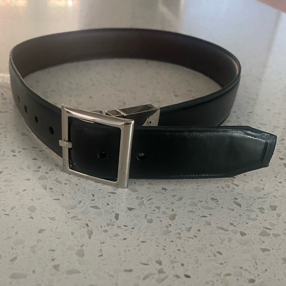 Dockers Kids Black Leather Belt